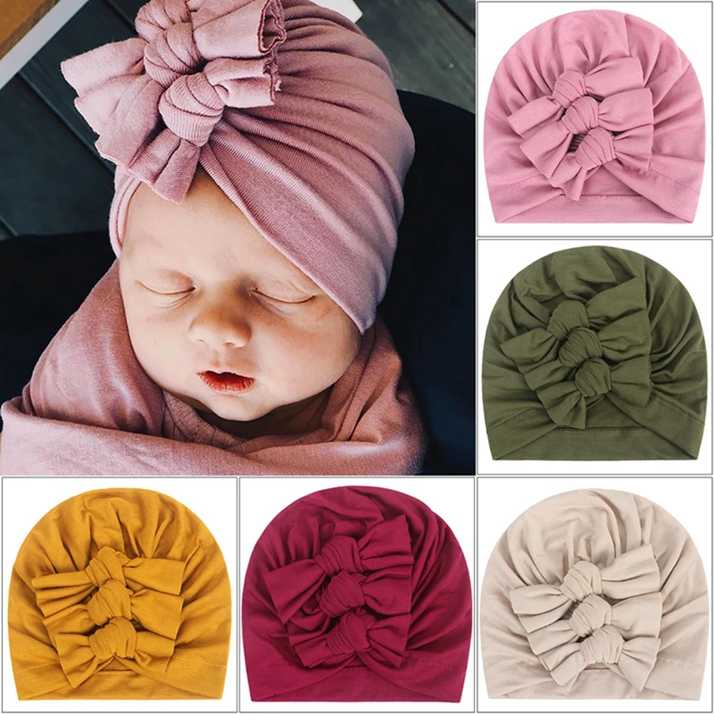 Bandana Cotton - Fashion Stretchy Newborn Cotton Cloth Turban