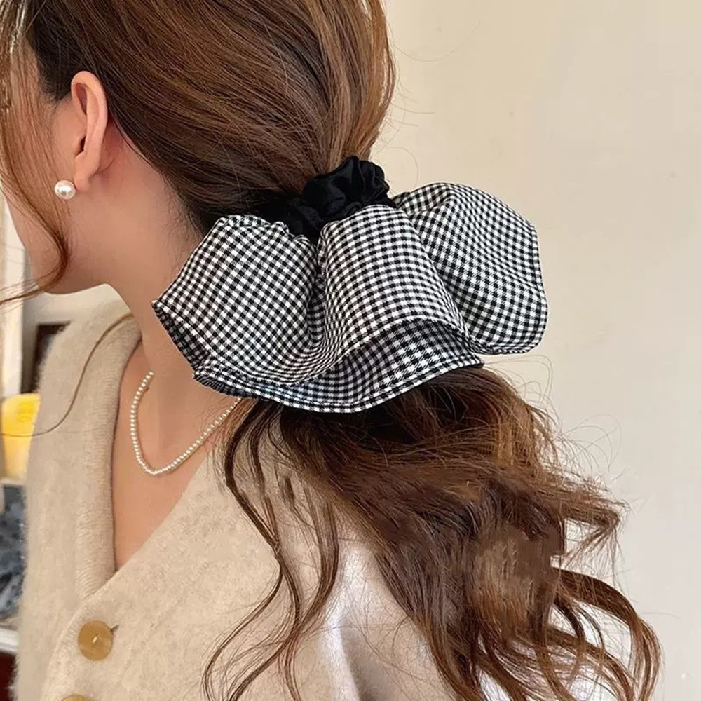 Extra Large Plaid Hair Ties El - Silk Tie Striped 评论和价格