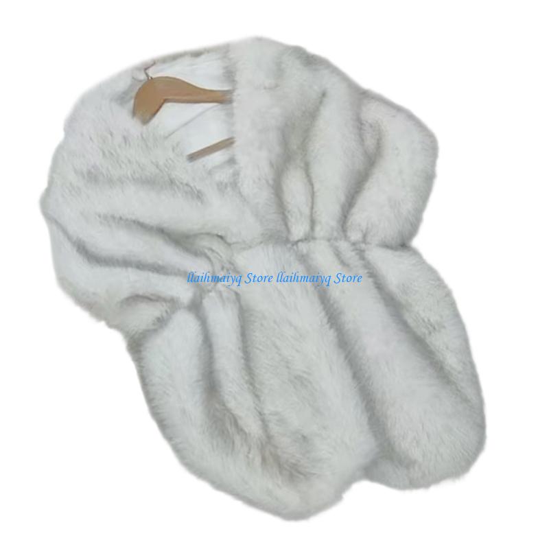 573B Luxurious Artificial Furs - Stole Wedding Shawl 评论和价格