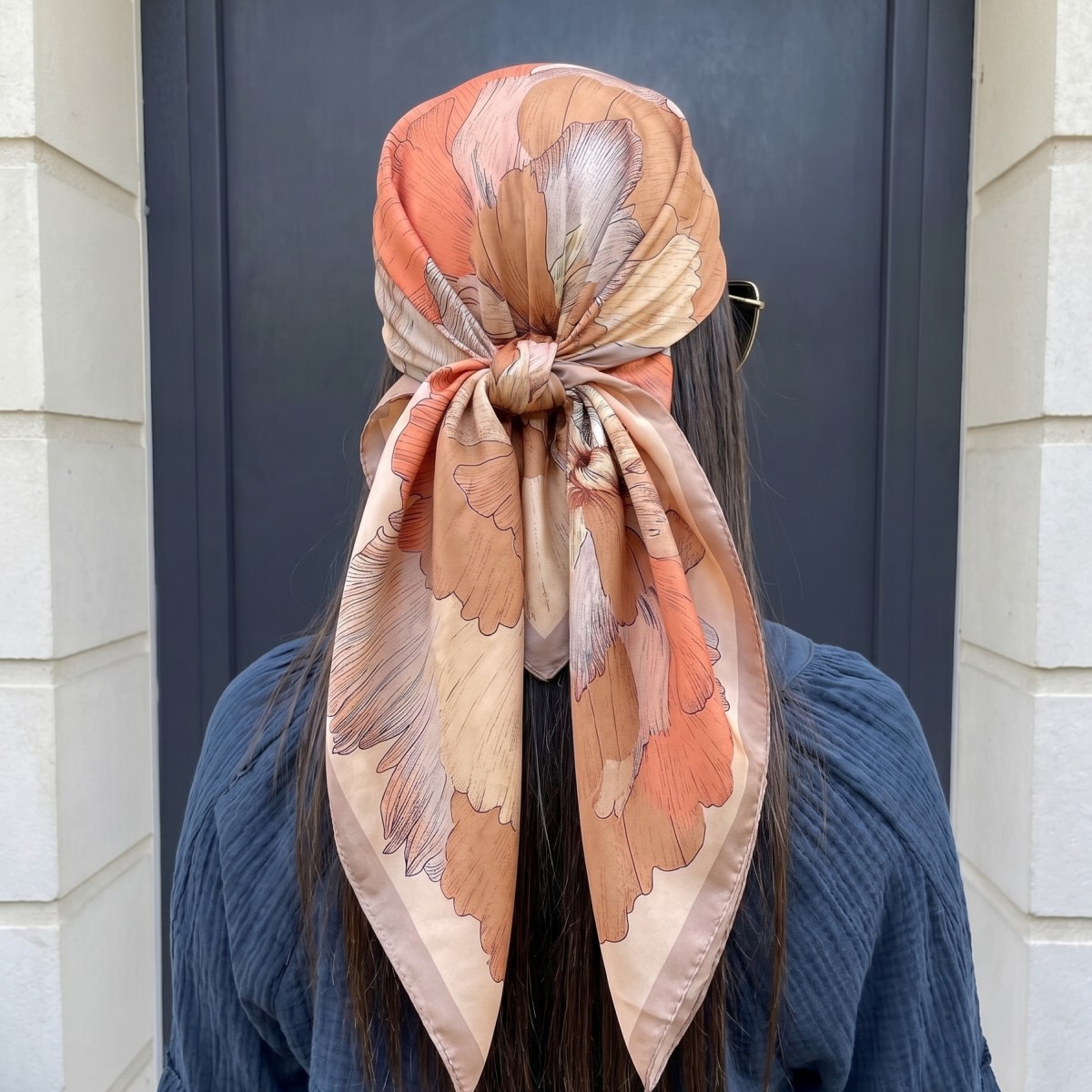 Women Silk Square Scarf Lady B - Pashmina Wrap Large 评论和价格