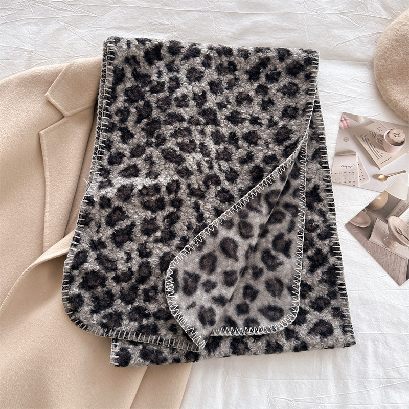 Autumn Winter Leopard Scarf Wo - Pashmina Wrap Large 评论和价格