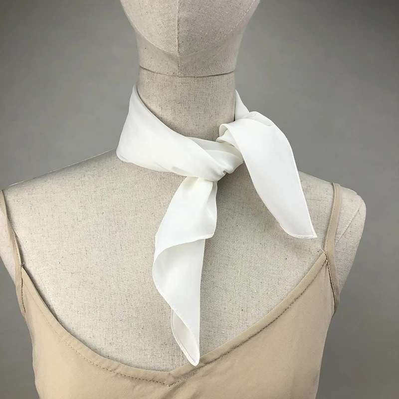 New Women Silk Scarf Square Ne - Silk Neck Scarf 评论和价格