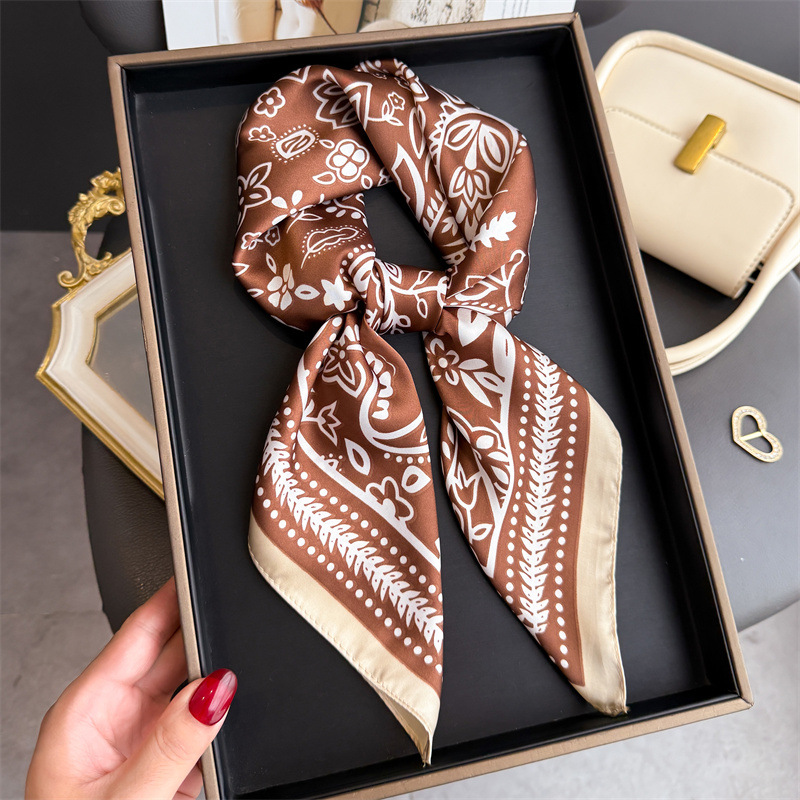 1Pc cashew print fashion silk  - Scarf Silk Square 评论和价格