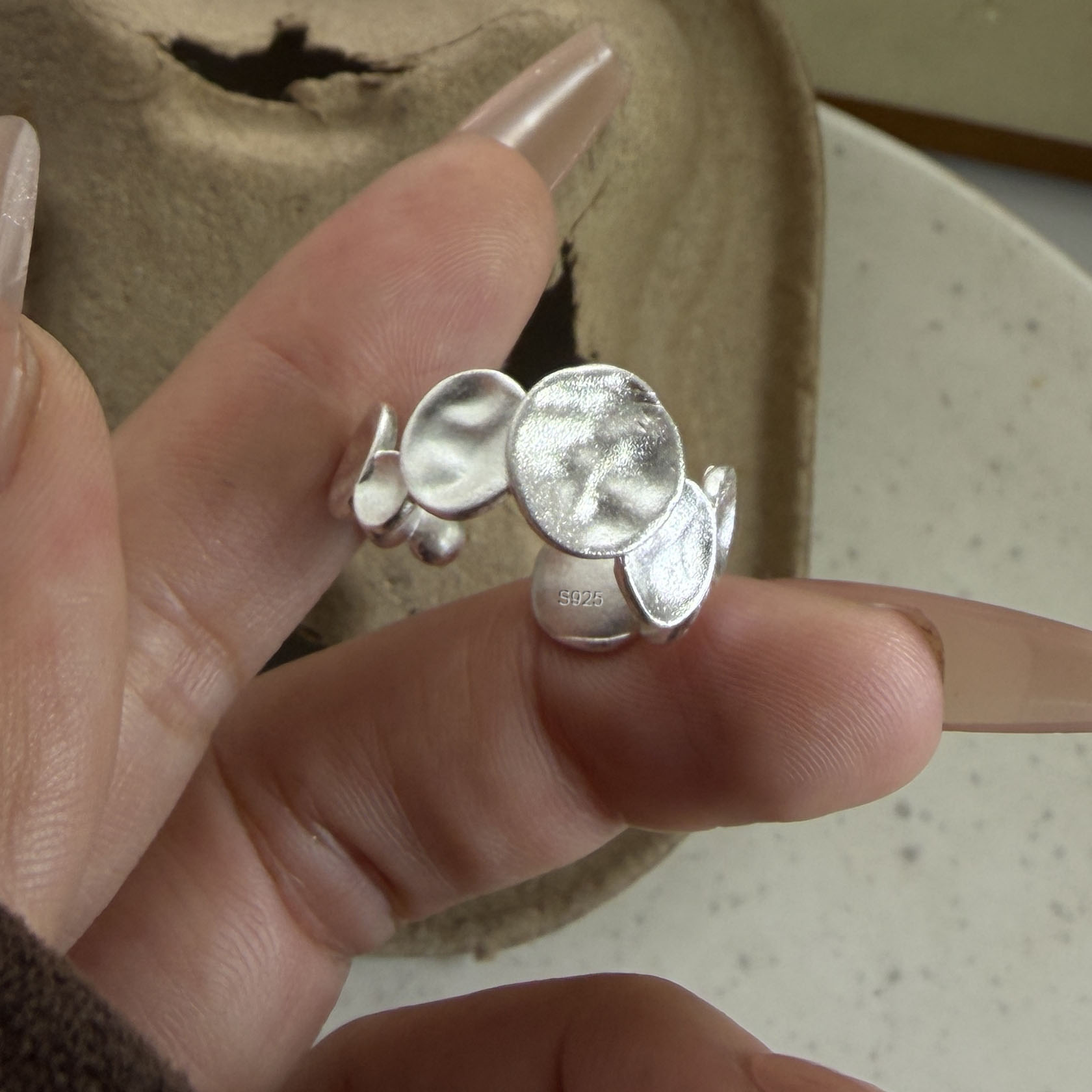 925 Sterling Silver Rings for  - Tie Clip Silver 评论和价格