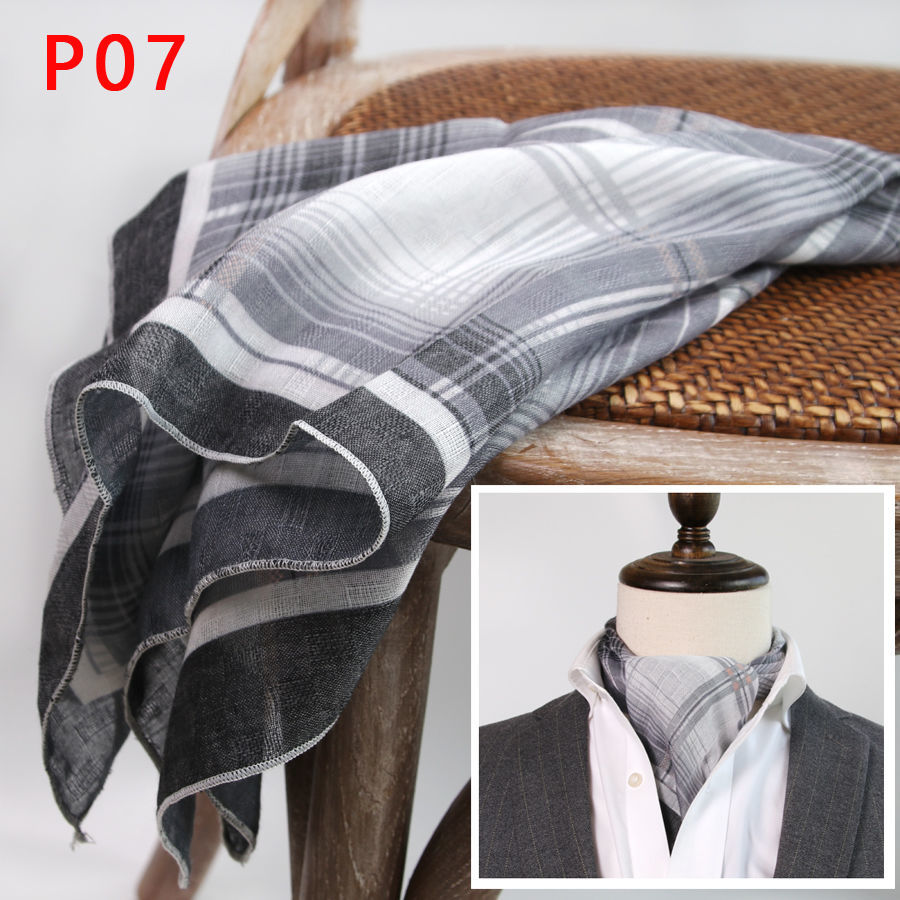 Men's Square Scarf with Button - Bandana Cotton 评论和价格