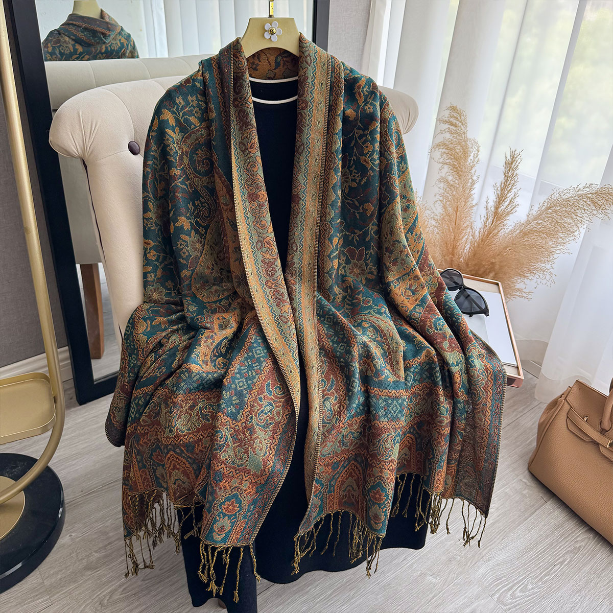 2025 Tassel Blanket Design Eth - Woven Scarf Blanket 评论和价格