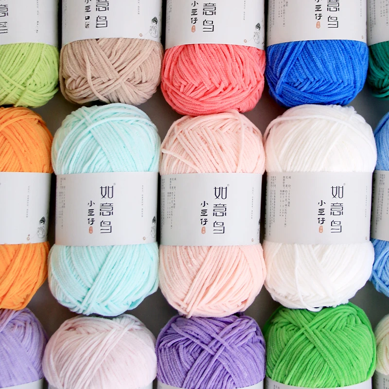 50g/Roll 3mm Thin Chenille Yar - Woven Scarf Blanket 评论和价格